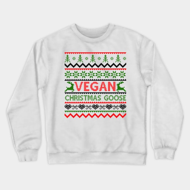 vegan christmas Crewneck Sweatshirt by MZeeDesigns